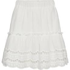 Co'Couture Nederdele Co'Couture NannaCC Embroidery Skirt WHITE