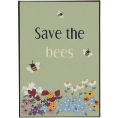 Ib Laursen Vægdekorationer Ib Laursen Save the Bees Black Billede 14x20cm
