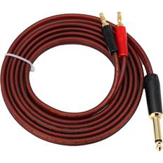 Jojomino to Banana Plug,6.35mm Phono to Banana Plug Cable,Gold-Plated Dual Banana 1.5M