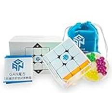 356 M, 3x3 Magnetic Speed Cube 356M Magic Cube with Extra GES, Stickerless ver. 2020