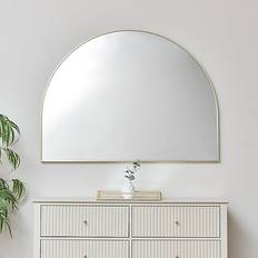 Melody Maison Large Arched Gold Wall Mirror 120x90cm