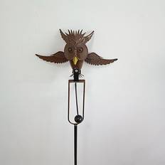 Garden & Outdoor Environment Zhike Owl-B Hot Sell Metal Outdoor Garden Owl Ornament Pile 2022