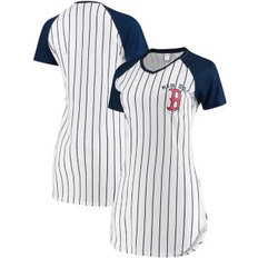 White - Women Nightgowns Concepts Sport Women's White Boston Red Sox Vigor Pinstripe Nightshirt White