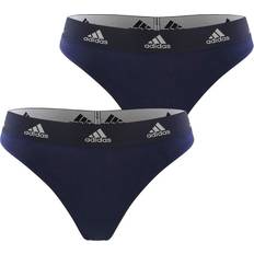 Adidas Dame Underbukser adidas 2-pak Underwear Brazilian Thong Navy-2