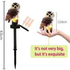 Garden & Outdoor Environment Govee Brown Waterproof Owl Parrot Solar Garden Lights
