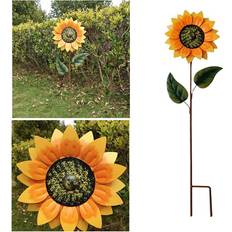 Garden & Outdoor Environment Zhike Wind Spinners Outdoor Windmill Sunflower Rotating Courtyard