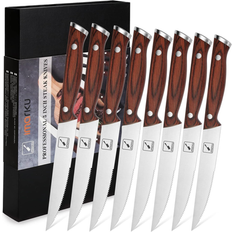 Imarku Steak Serrated with Pakka Handle, Japanese High Carbon with Gift Box Knife Set