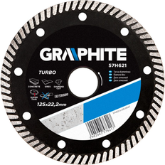 Graphite 57H621 super thin tile cutting diamond blade disc 125 mm, 22.2 bore