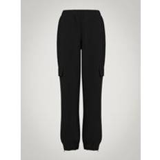 Wolford Trousers & Shorts Wolford Net Overlay Trousers Large Black Pants Shiny Mesh