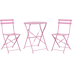 Red Bistro Sets Beliani Garden Bistro Set