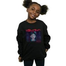 Black Sweatshirts Disney Mulan Geisha Face Sweatshirt Black Years