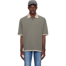 Versace Jeans Couture Khaki Intarsia Polo E148 MOSS