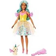 Barbie A Touch of Magic EIN verborgener Zauber Puppe und Accessoires, Teresa in Fantasy-Outfit, Haustier, Leine und Styling-Accessoires, JCW51