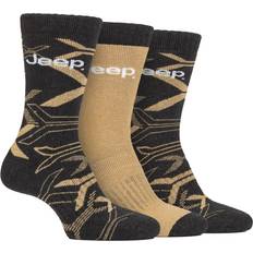 Jeep Mens Walking Boot Socks Brown