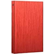 SUYING SUYING HD extern hårddisk 2 TB 500 GB/320 gb, Usb3.0 bärbar extern lagringsbackup, lämplig för PC stationär dator, Macbook, bärbar dator, Ps4, Xbox, smart tv 2 TB, röd