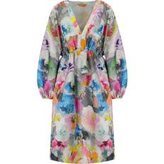 Long Sleeves Dresses Stine Goya Veroma Floral Print Jersey Midi Dress - Multicoloured