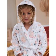 Cotton - Girls Dressing Gowns Vertbaudet Bathrobe Oeko Tex Eau de Rose Oeko Tex - Pink/Print