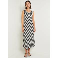 Dresses Misook Chevron Sleeveless Sweater Dress