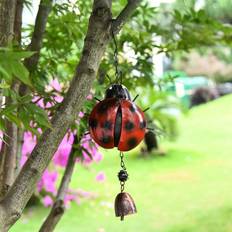 Garden & Outdoor Environment Zhike Ladybug Wind Chime Garden Glass Windchime