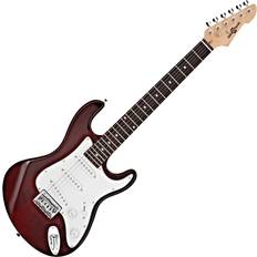 Gear4music 3/4 LA Electric Guitar by Gear4music, Wine Red