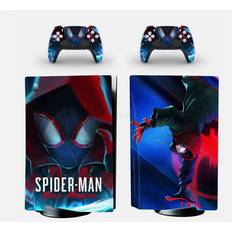 Spider Miles Morales Vinyl Skin Custom Sticker PS5 Console Disc Version Multicoloured