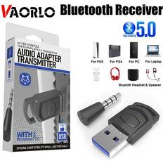 Vaorlo Headphone Adapter Receiver for Sony PS5/PS4 Game Console PC Accessories Headset Transmitter