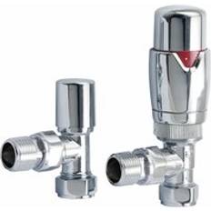 Modern Pair Angled Thermostatic Heated