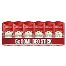 Hygienartiklar Old Spice Deep Sea Deodorant 50 ml x 6 stycken