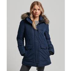 Superdry Womens Ashley Everest Parka Coat Navy