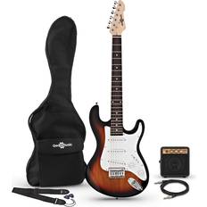 Gear4music 3/4 LA Electric Guitar Miniamp, Sunburst