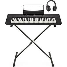 Gear4music SDP-1 Portable Digital Piano by Gear4music Stand and Headphones