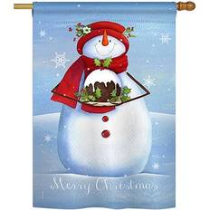 Garden & Outdoor Environment Breeze Decor BD-XM-H-114188-IP-BO-DS02-US Warm Wish Snowman Winter