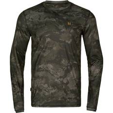 Camouflage - Unisex T-shirts Härkila Noctyx Camo L/S T-shirt - Black