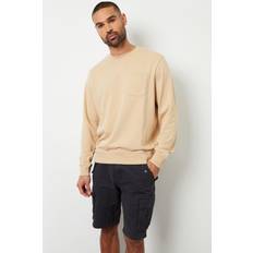 Clothing Threadbare 'Bubba' Crew Neck Sweatshirt with Pocket Stone