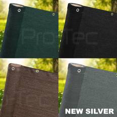 Pro-Tec Brown, 1m 5m 220gsm Garden Screen Netting Fence