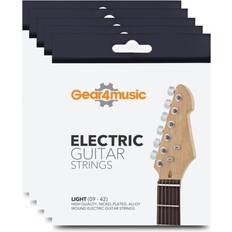 Gear4music Elektriska Gitarrsträngar 5-pack