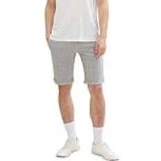 Tom Tailor Denim Bermudashorts för män, 35133 – Grå ant-kontroll