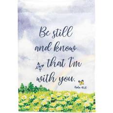 Garden & Outdoor Environment Dicksons FLAG-2075 13 Double Applique Be Still Psalm 0.46-10 Print Garden Flag