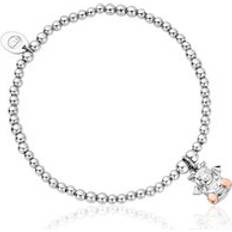 Silver Clogs Clogau Ciwt Dragon Affinity Sterling Silver Bead Bracelet