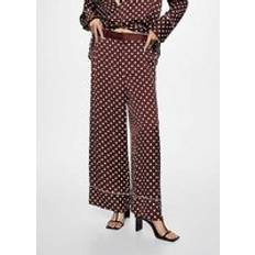 Mango Satin Trousers & Shorts Mango Lola Trousers Brown