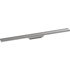 Hansgrohe RainDrain Original Fertigset Duschrinne, 1200mm, höhenverstellbar, Edelstahl gebürstet, 56201800