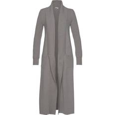 Multicoloured Cardigans Lascana Rib Knit Long Cardigan Heather Grey