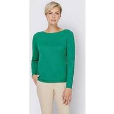 Boat Neck Sweater Green