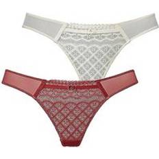 Transparent - Women Knickers Petite Fleur Pack of Lace Thongs Transparent