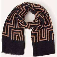 Accessorize Firenze Print Super-Soft Blanket Scarf Black Multi