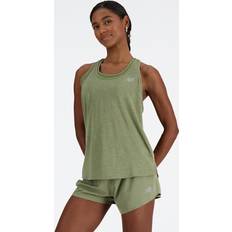 New Balance Linnen New Balance Athletics Tank - Grön
