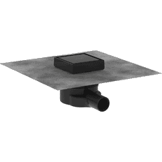 Hansgrohe Golvbrunnar Hansgrohe RainDrain Point 100/100 Matt Black & Stainless Steel Com