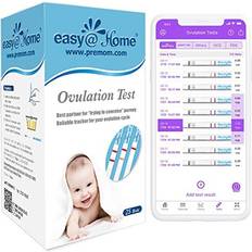 25 x Ovulation Test Strips, Ovulation Predictor Kit, Powered by Premom Ovulation Predictor iOS and Android App, 25 LH Strips