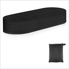Spactz 8Ft Oval Stock Tank Pool Cover,Waterproof Stock Tank Cover with Storage Bag,Durable 420D Oxford Stock Tank Cover