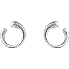 Georg Jensen Earrings Georg Jensen Mercy Sterling Silver Loop Stud Earrings Silver